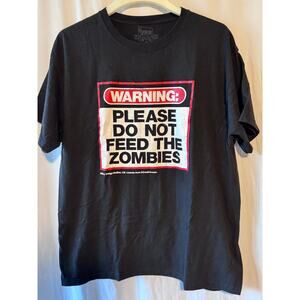 Spencer’s Warning Please Do Not Feed The Zombies T-Shirt - XL